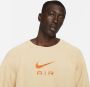 Nike Lichtgewicht Crewneck Sweatshirt Air French Terry Beige Heren - Thumbnail 3