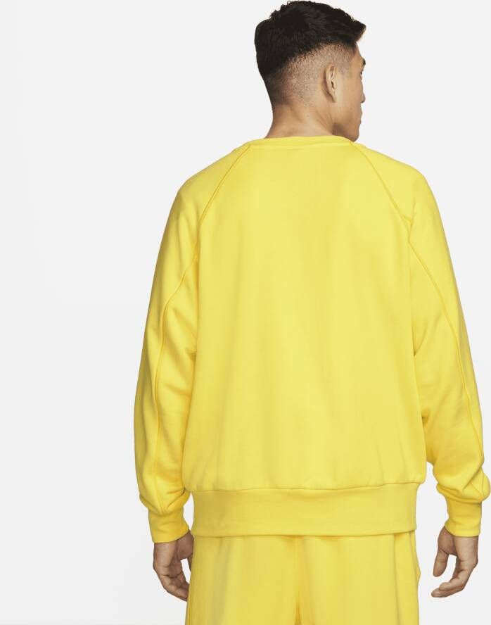 Nike Sportswear Air Herentop van sweatstof met ronde hals Geel