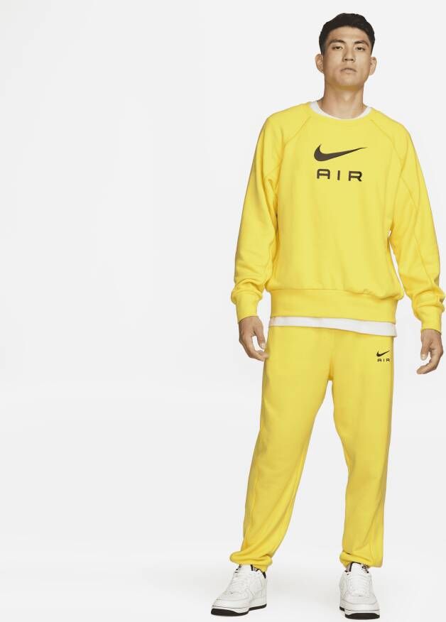 Nike Sportswear Air Herentop van sweatstof met ronde hals Geel