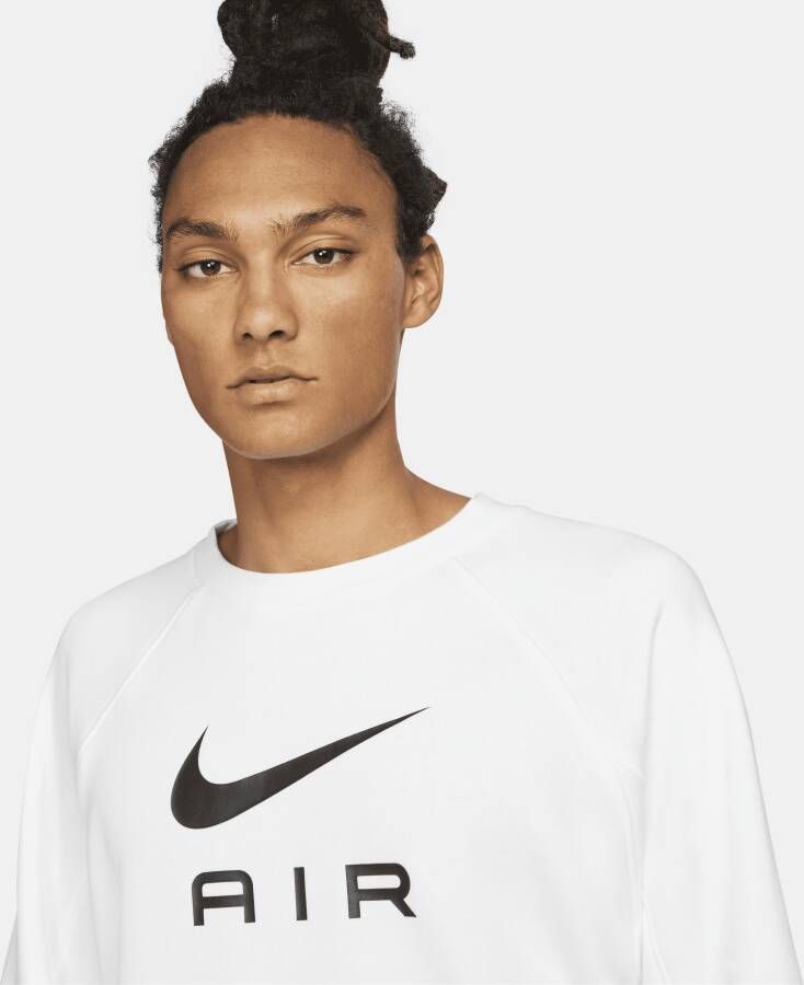 Nike Sportswear Air Herentop van sweatstof met ronde hals Wit