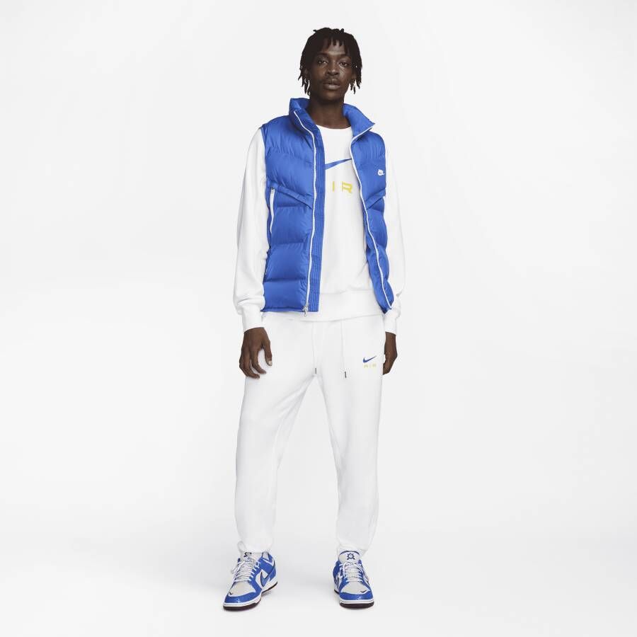 Nike Sportswear Air Herentop van sweatstof met ronde hals Wit