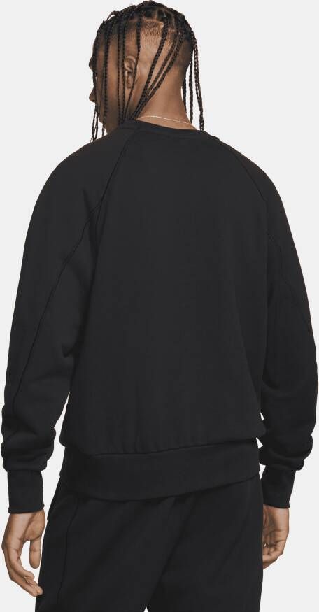 Nike Sportswear Air Herentop van sweatstof met ronde hals Zwart