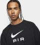 Nike Sportswear Air Herentop van sweatstof met ronde hals Zwart - Thumbnail 3