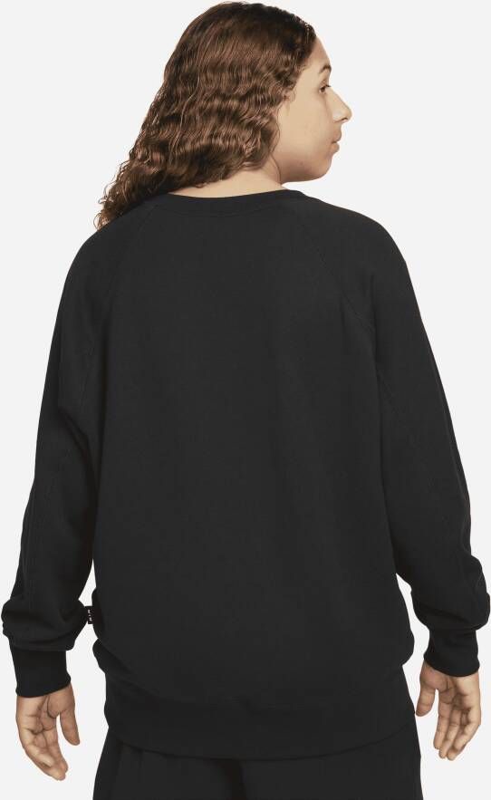 Nike Sportswear Air Herentop van sweatstof met ronde hals Zwart