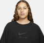 Nike Sportswear Air Herentop van sweatstof met ronde hals Zwart - Thumbnail 3