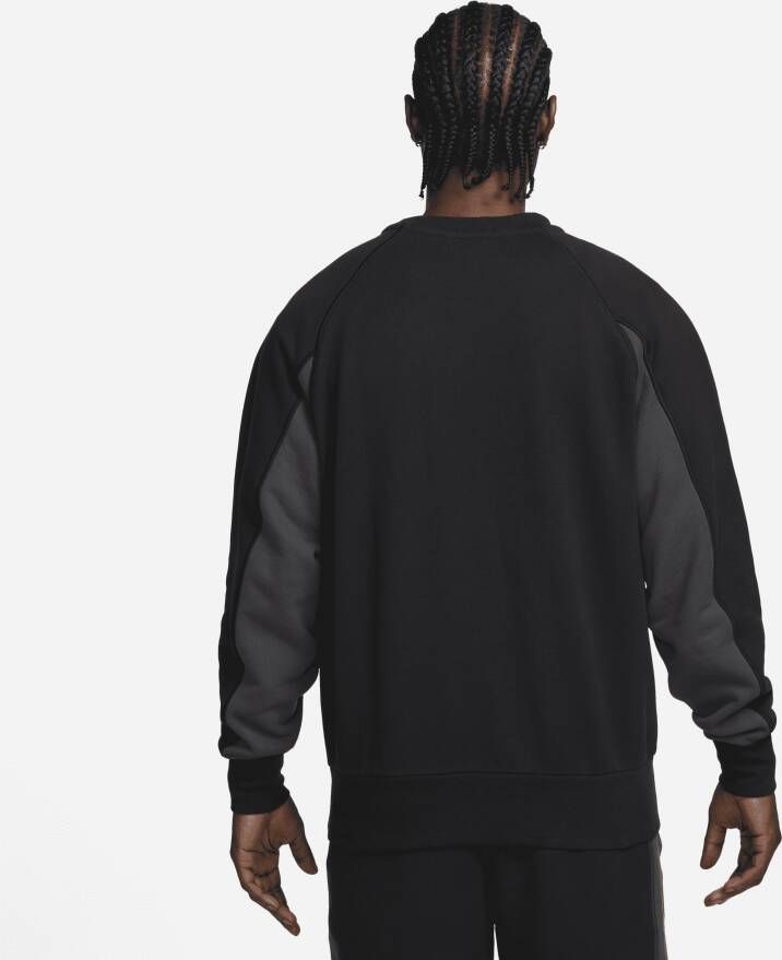 Nike Sportswear Air Herentop van sweatstof met ronde hals Zwart