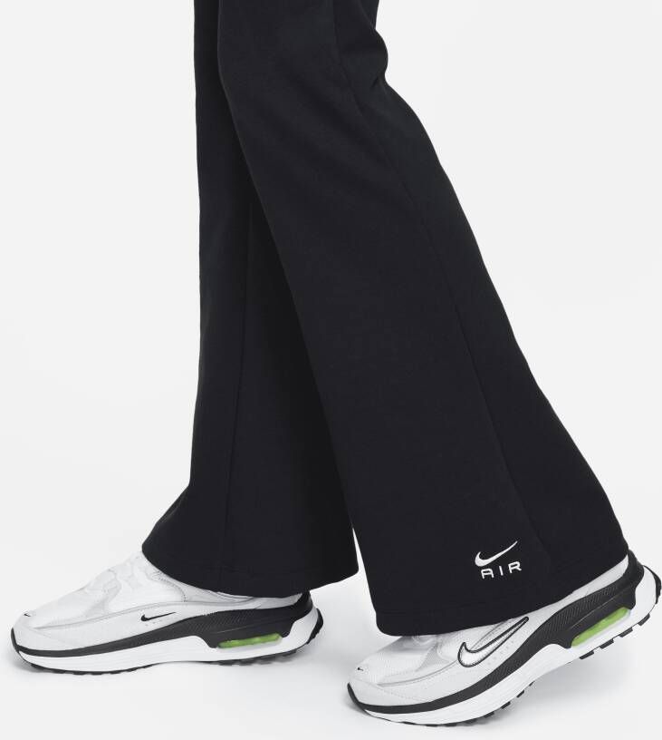Nike Sportswear Air Dameslegging met hoge taille en wijde pijpen Zwart