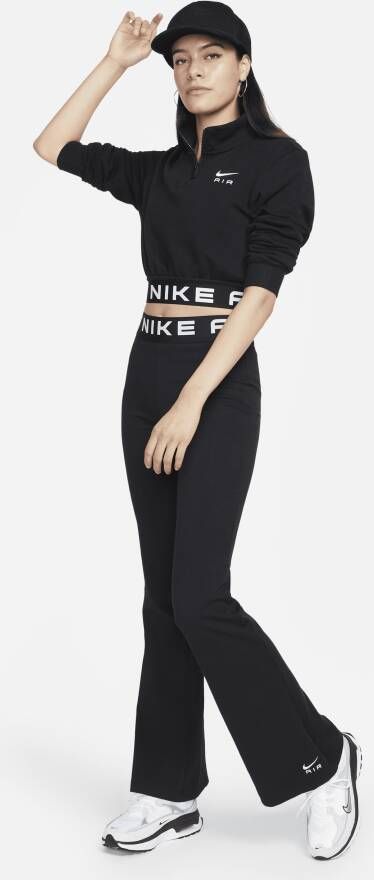 Nike Sportswear Air Dameslegging met hoge taille en wijde pijpen Zwart