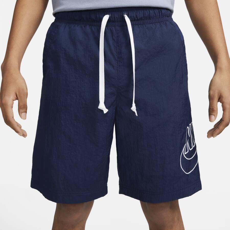 Nike Sportswear Alumni Geweven flowshorts voor heren Blauw