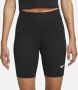 Nike Sportswear Classic bikeshorts met hoge taille voor dames (21 cm) Zwart - Thumbnail 2