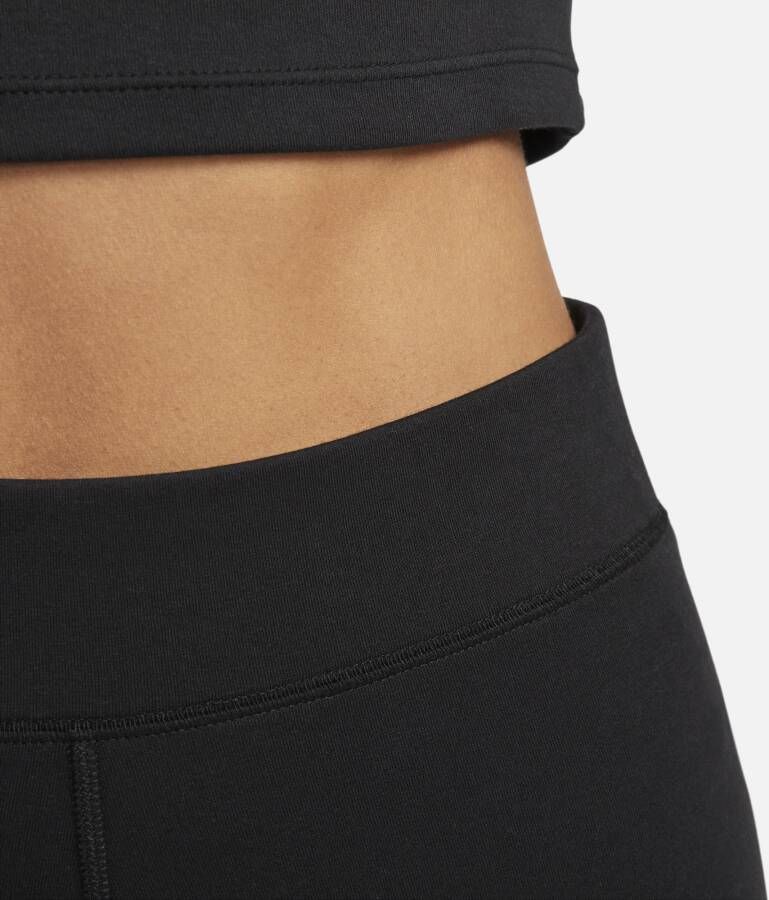 Nike Sportswear Classic bikeshorts met hoge taille voor dames (21 cm) Zwart