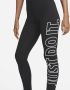 Nike Sportswear Classics legging met hoge taille en graphic voor dames Zwart - Thumbnail 5