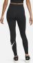 Nike Sportswear Classics legging met hoge taille en graphic voor dames Zwart - Thumbnail 3