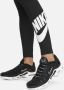 Nike Sportswear Classics legging met hoge taille en graphic voor dames Zwart - Thumbnail 5