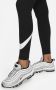 Nike Sportswear Classics legging met hoge taille en graphic voor dames Zwart - Thumbnail 2