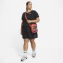 Nike Sportswear Club Essentials T-shirt voor dames (Plus Size) Zwart - Thumbnail 4