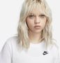 Nike Sportswear Club Essentials T-shirt voor dames Wit - Thumbnail 4