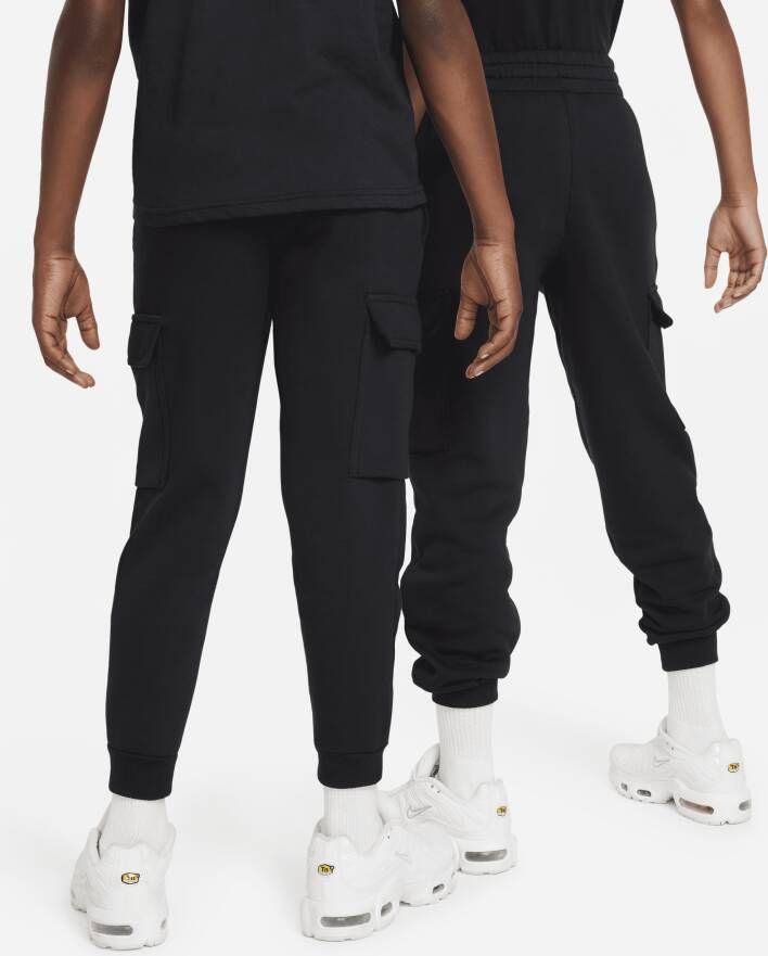 Nike Sportswear Club Fleece cargobroek voor kids Zwart