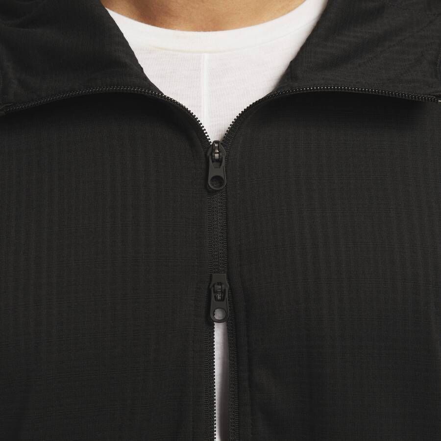 Nike Yoga Dri-FIT hoodie van jerseymateriaal met rits voor heren Zwart