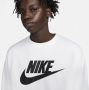 Nike Sportswear Club Fleece Herenshirt met ronde hals en graphic Wit - Thumbnail 3