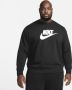 Nike Sportswear Club Fleece Herenshirt met ronde hals en graphic Zwart - Thumbnail 5