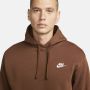 Nike Fleece Hoodie met Trekkoordcapuchon Brown Heren - Thumbnail 3