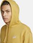 Nike Club Fleece Hoodie Long Sleeve Sweatshirt Yellow Heren - Thumbnail 4
