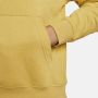Nike Club Fleece Hoodie Long Sleeve Sweatshirt Yellow Heren - Thumbnail 5
