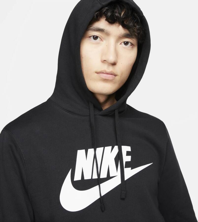 Nike Sportswear Club Fleece Hoodie met graphic voor heren Zwart