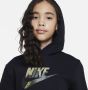 Nike Sportswear Club Fleece hoodie met graphic voor kids Zwart - Thumbnail 4