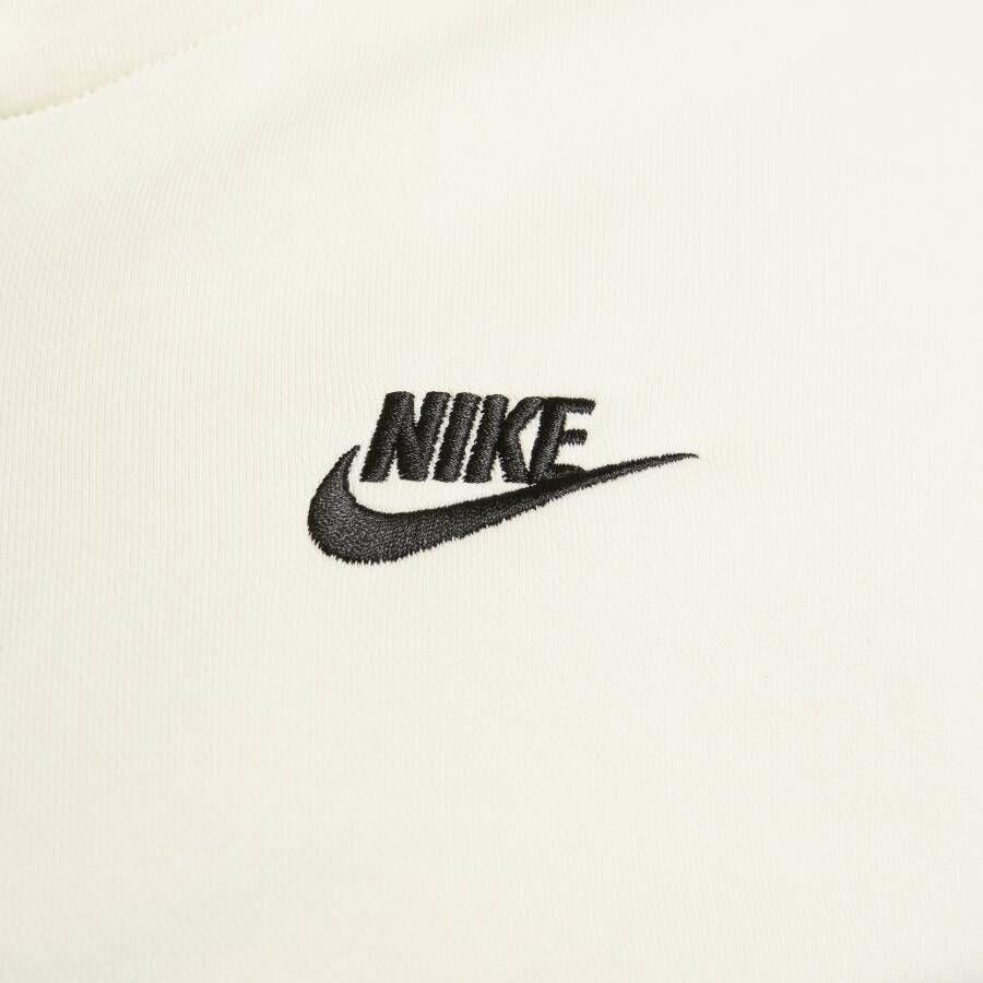 Nike Sportswear Club Fleece Hoodie met rits voor dames (Plus Size) Wit