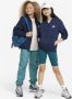 Nike Sportswear Club Fleece hoodie met rits voor kids Blauw - Thumbnail 6