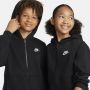 Nike Sportswear Club Fleece hoodie met rits voor kids Zwart - Thumbnail 5