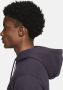 Nike Paarse Fleece Hoodie met Koord Purple Heren - Thumbnail 4
