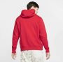 Nike Rode Sweatshirt met Ritssluiting Rood Heren - Thumbnail 6