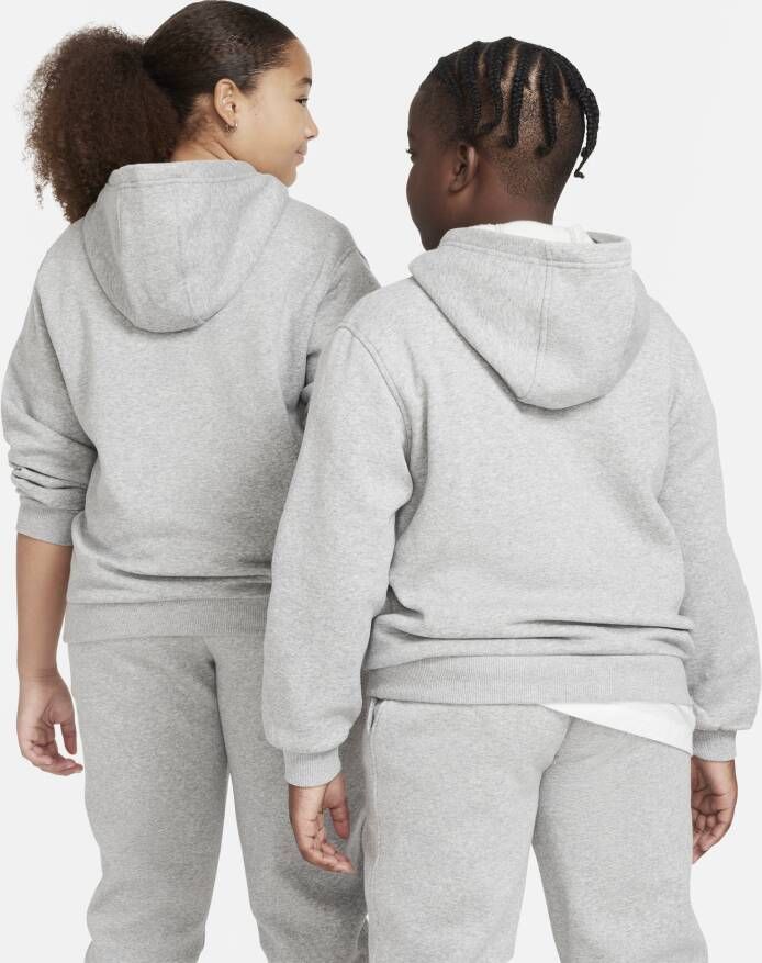 Nike Sportswear Club Fleece hoodie voor kids (ruimere maten) Grijs - Foto 2
