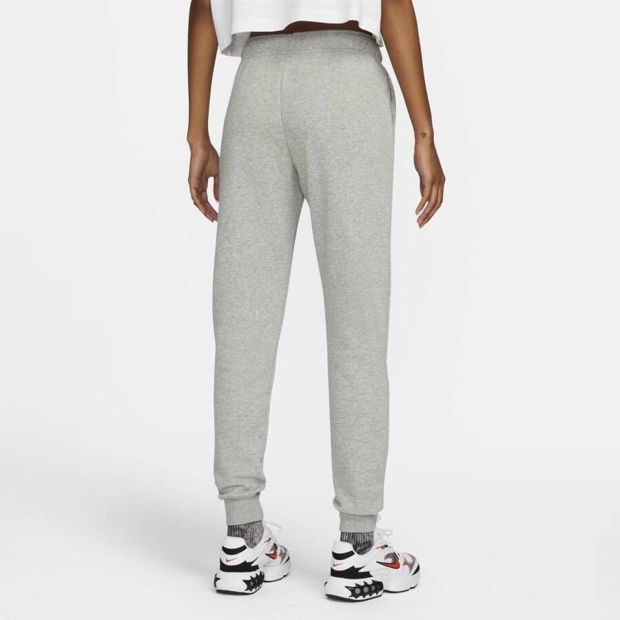 Nike Sportswear Club Fleece Joggingbroek met halfhoge taille voor dames Grijs