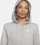 Nike Sportieve Hoodiejurk met Zijsplitten Gray Dames - Thumbnail 7