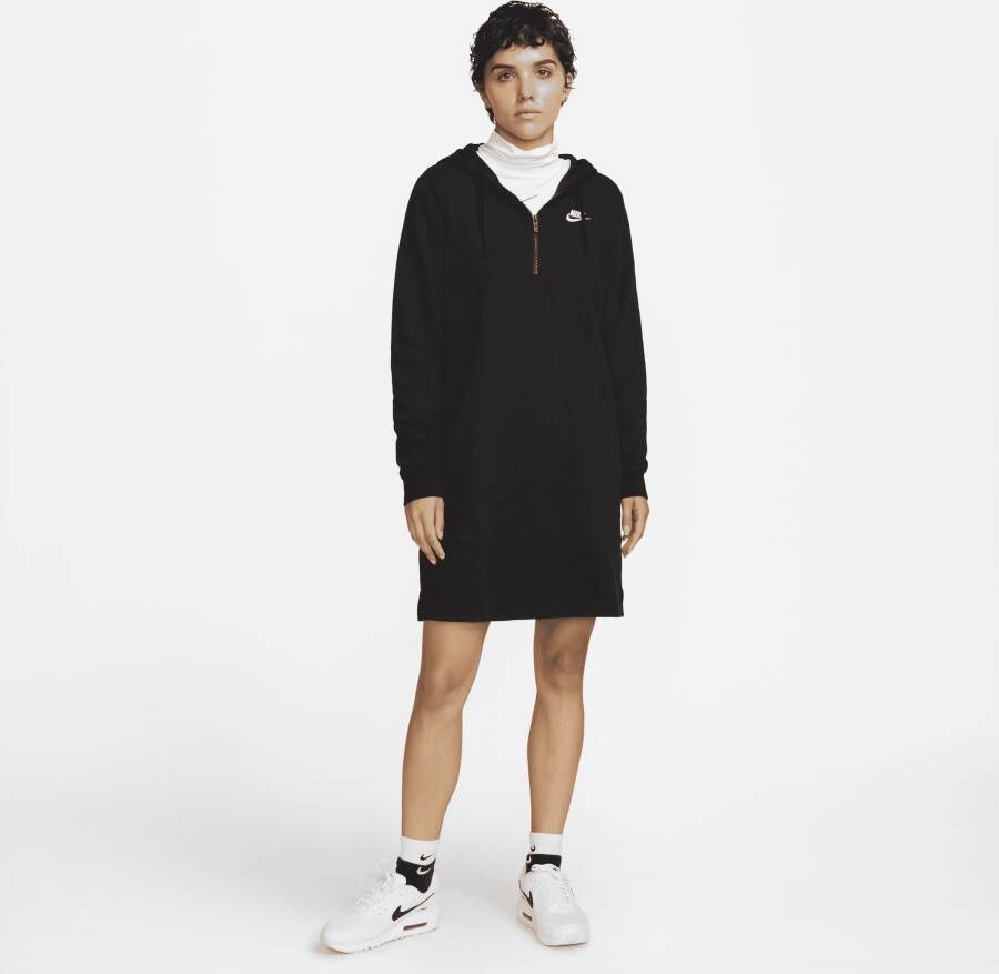 Nike Sportswear Club Fleece Jurk met capuchon Zwart