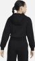 Nike Sportswear Club Fleece korte hoodie voor meisjes Zwart - Thumbnail 2