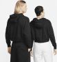 Nike Sportswear Club Fleece Korte oversized hoodie met graphic voor dames Zwart - Thumbnail 4
