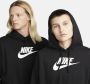 Nike Sportswear Club Fleece Korte oversized hoodie met graphic voor dames Zwart - Thumbnail 5