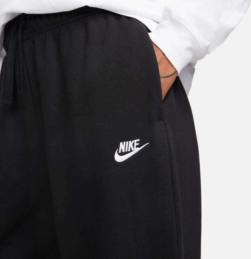 Nike Sportswear Club Fleece Oversized joggingbroek met halfhoge taille voor dames Zwart - Foto 7