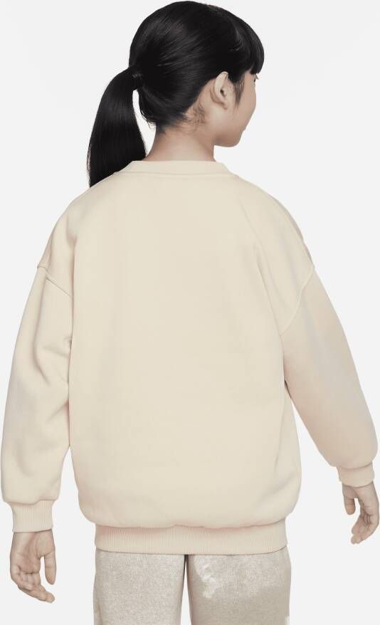 Nike Sportswear Club Fleece oversized sweatshirt voor kids Bruin - Foto 2