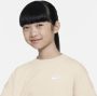 Nike Sportswear Club Fleece oversized sweatshirt voor kids Bruin - Thumbnail 3
