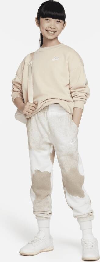 Nike Sportswear Club Fleece oversized sweatshirt voor kids Bruin - Foto 4