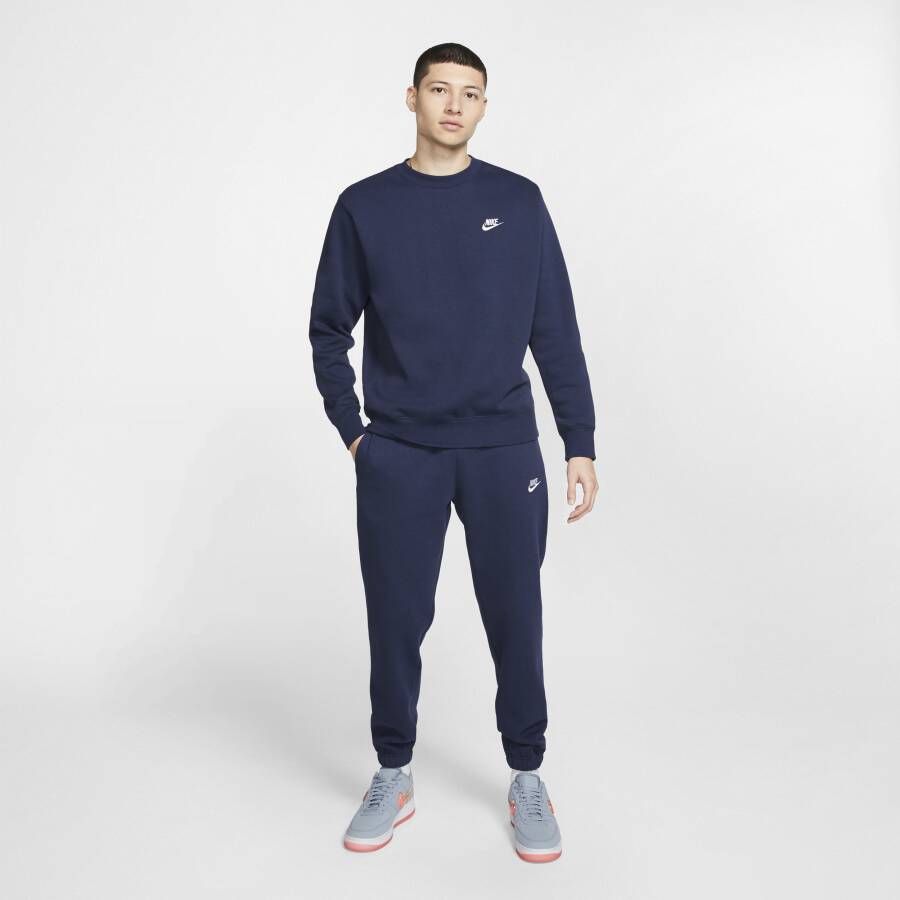 Nike Sportswear Club Fleece Herentop met ronde hals Blauw