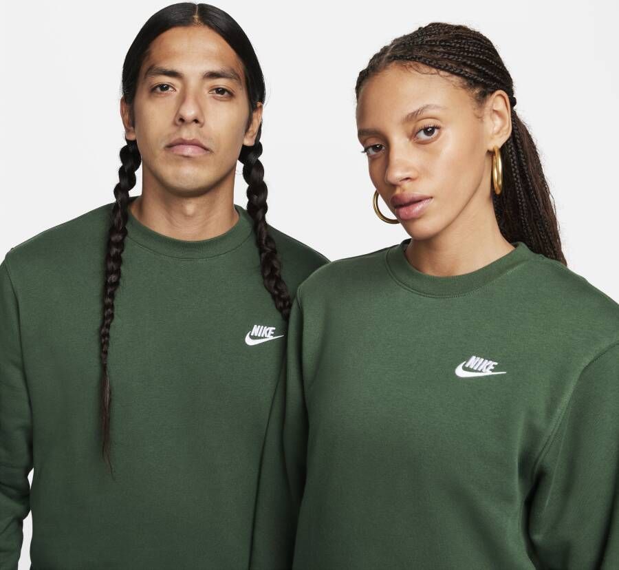 Nike Sportswear Club Fleece Herentop met ronde hals Groen - Foto 3