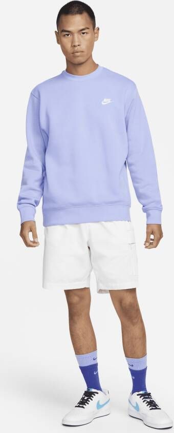 Nike Sportswear Club Fleece Shirt met ronde hals Paars