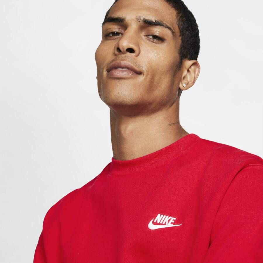 Nike Sportswear Club Fleece Herentop met ronde hals Rood